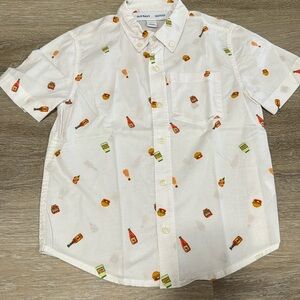 GUC Old Navy Button Down White shirt, Size 6-7